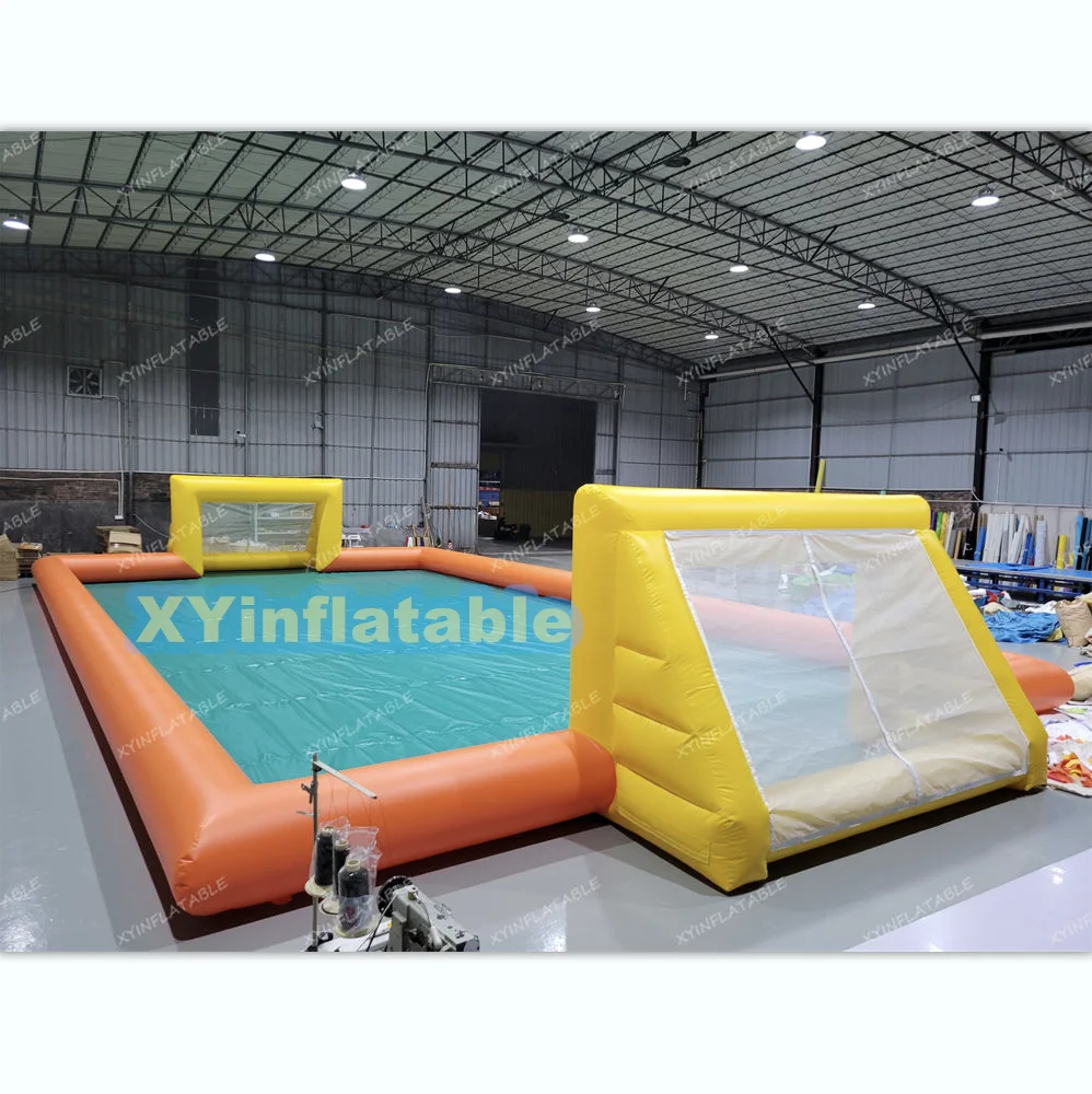 2024 Hot sale large inflatable soap soccer arena water football, inflatable bubble football field for sale