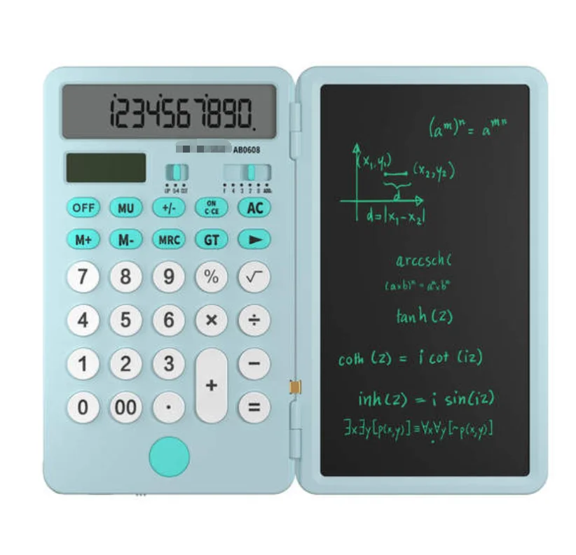 Factor Price Mini Calculator 6.5 Inch Digital Graphic Tablet LCD Writing Pad With Stylus Pen Portable Calculators Notepad AB0608
