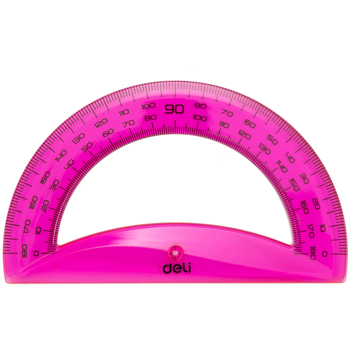 Reliable EG00402 Transparent color plastic four-piece ruler triangular ruler 20cm ruler protractor student drawing exam triangle