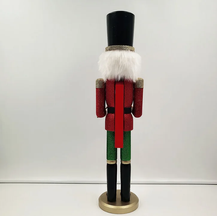 Custom 50cm wooden nutcracker for  Christmas decorations