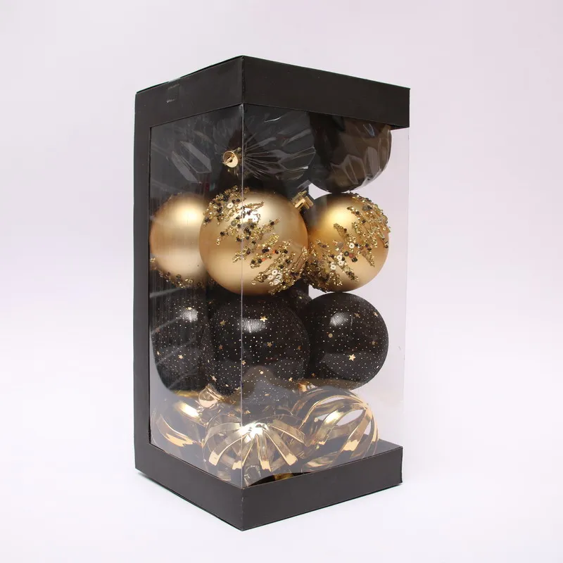 shatterproof Christmas ball 6cm 9pcs Plastic Material Christmas Ornaments Balls Party Decoration Hanging decoration