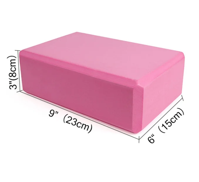 
OEM Gym Fitness EVA Yoga Block Recycled Colorful Foam Block Brick for Yoga Exercise 