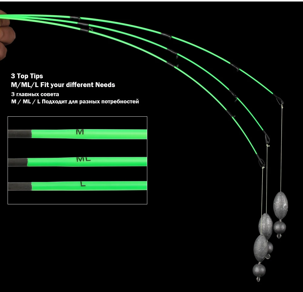 2019 New Natural Force 702 2.1m Spinning Casting Carp Bass Fishing Rod 3 Tips L ML M 7' Carbon Fishing Spinning Rod Lure Fishing  (2)