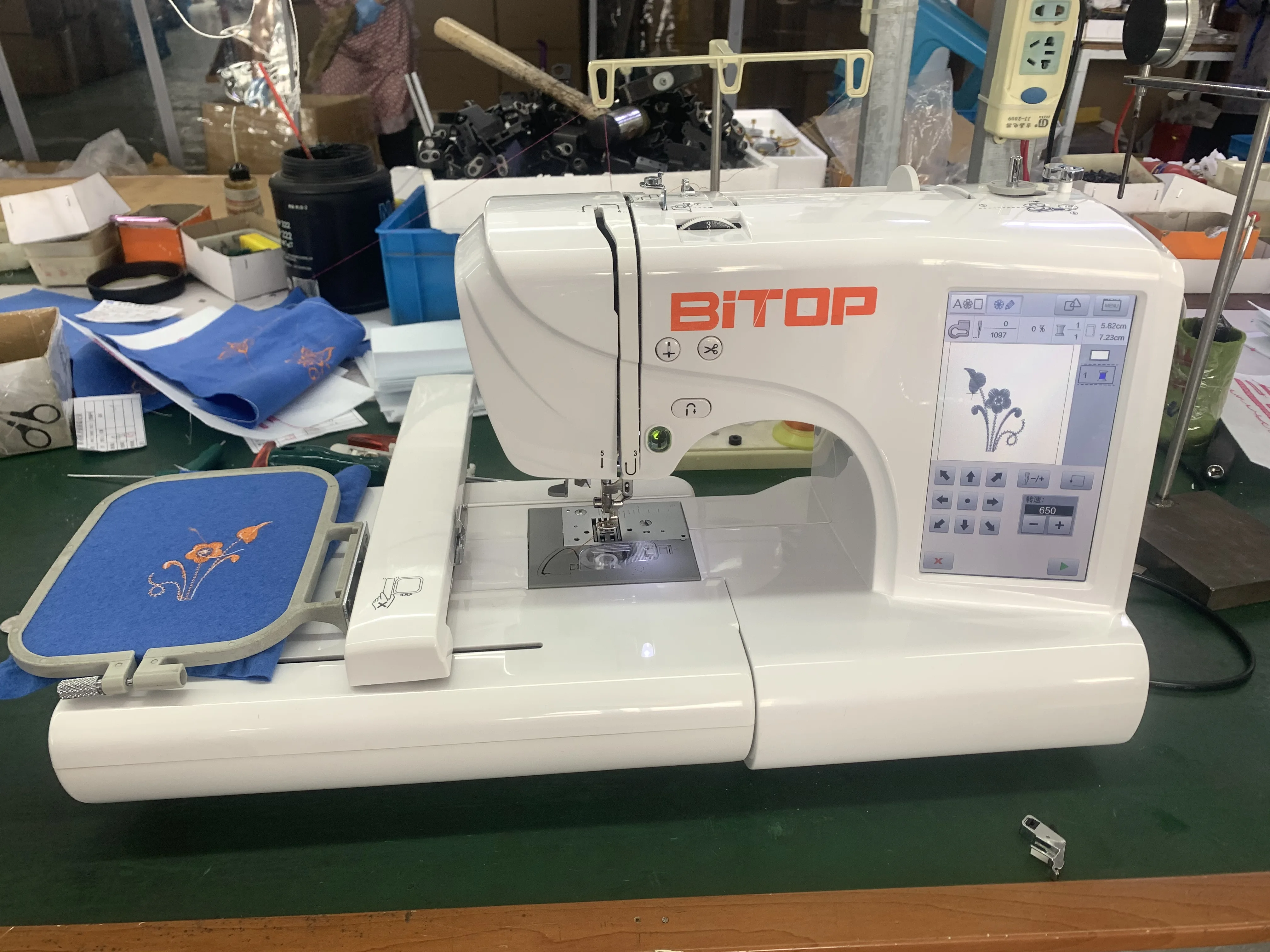 BT-ES5 mini hand computerized sewing and embroidery machine china