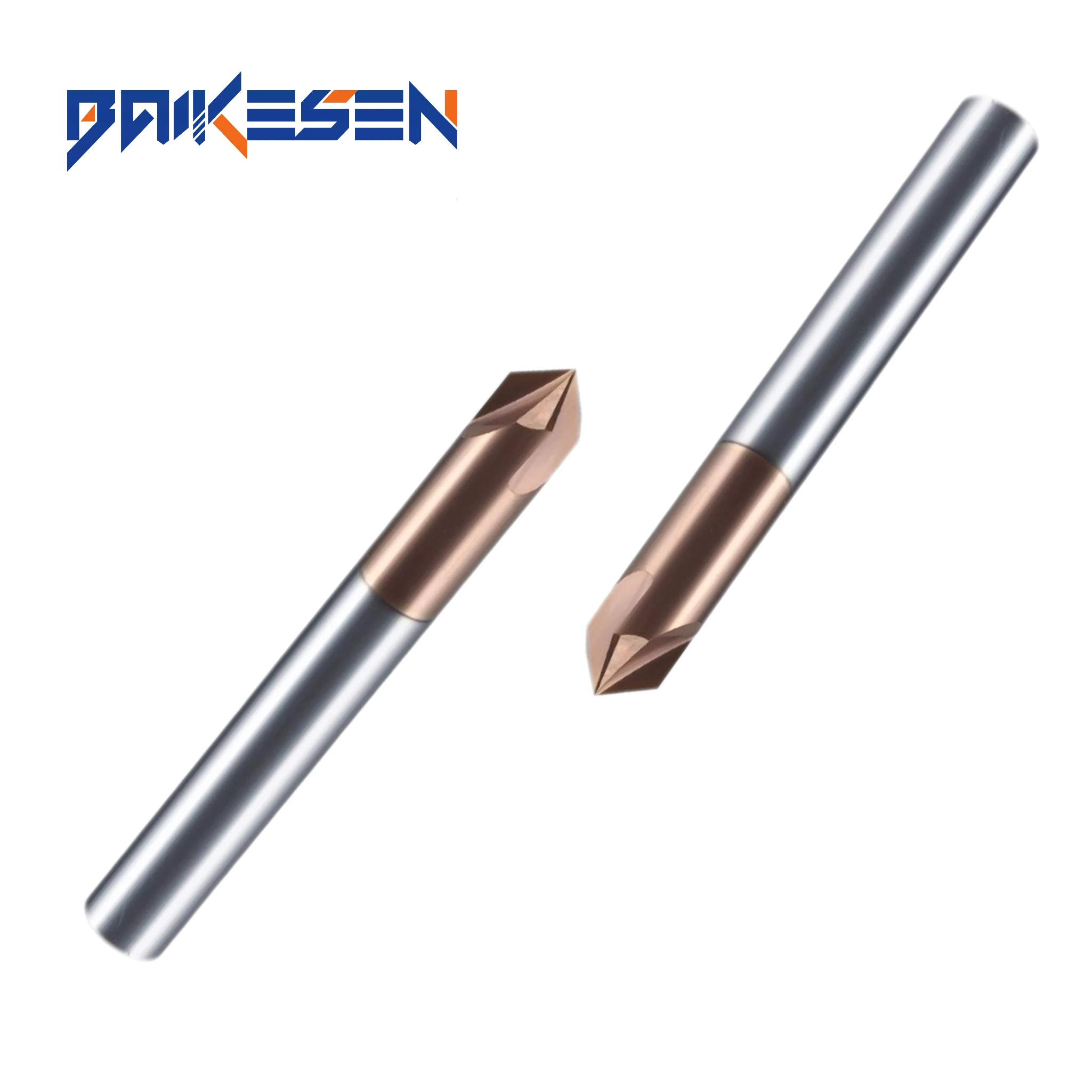 BKS Integral Carbide Milling Cutter 4 flute, 2 flute 60degree, 90degree, 120degree chamfering milling cutter fixed point drills