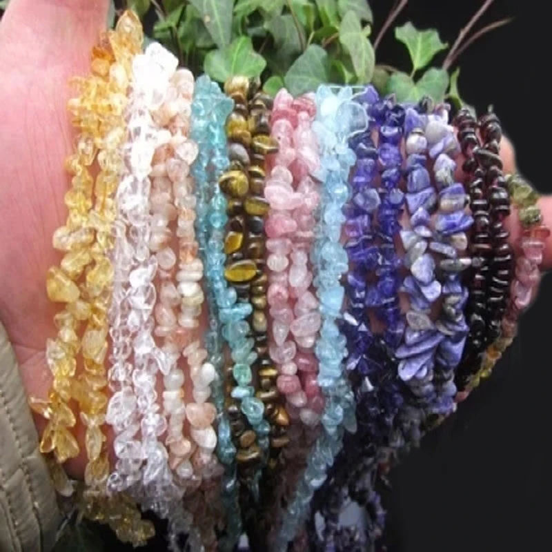 Wholesale crystal gravel Semi-finished crystals healing stones jewelry crystal loose gemstone for sweater chain