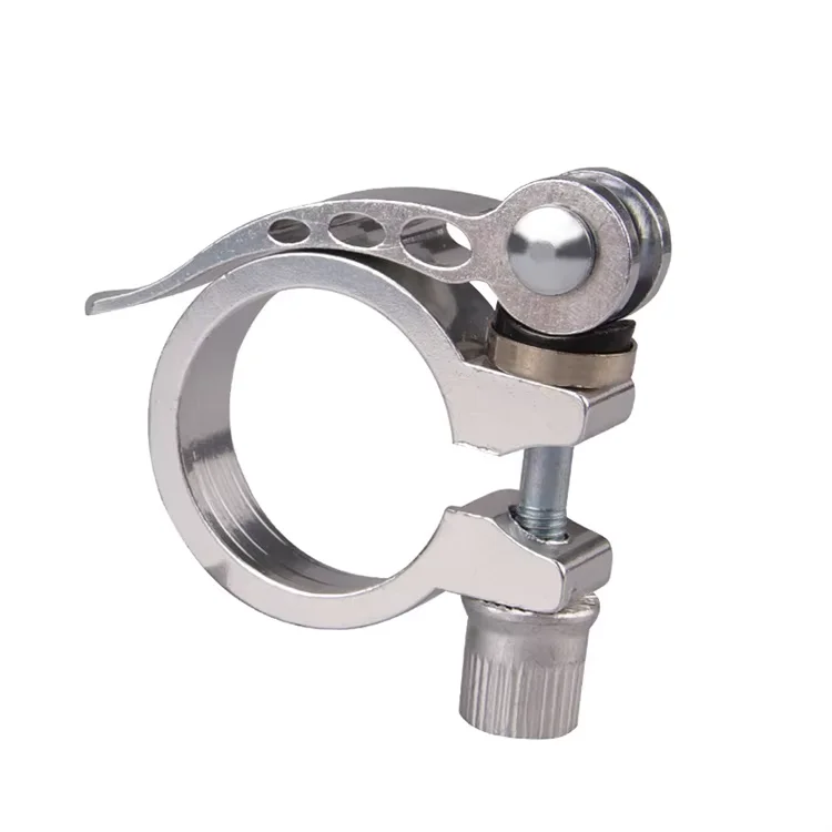 28.6mm Bike Seat Pipe Clamp Quick Removal Fixed Clip Dead Flying Bicycle Seat Bar Locking Road Vehicle Bicycle Parts