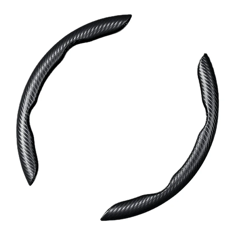 Auto Interior Accessories Carbon Fiber Universe Plush Steering Wheel Cover Trim