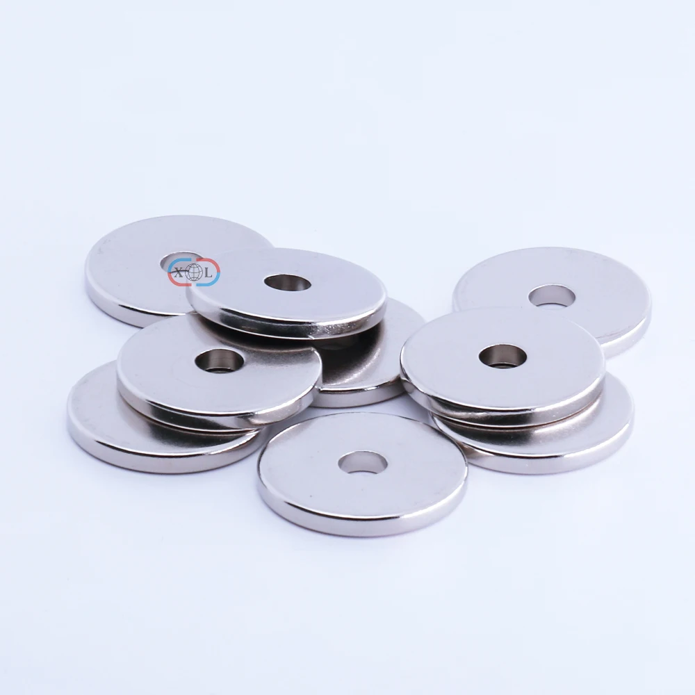 Xlmagnet hot sale crescent shape Internal Screw Thread n42 neodymium ring Magnet for magnet ma