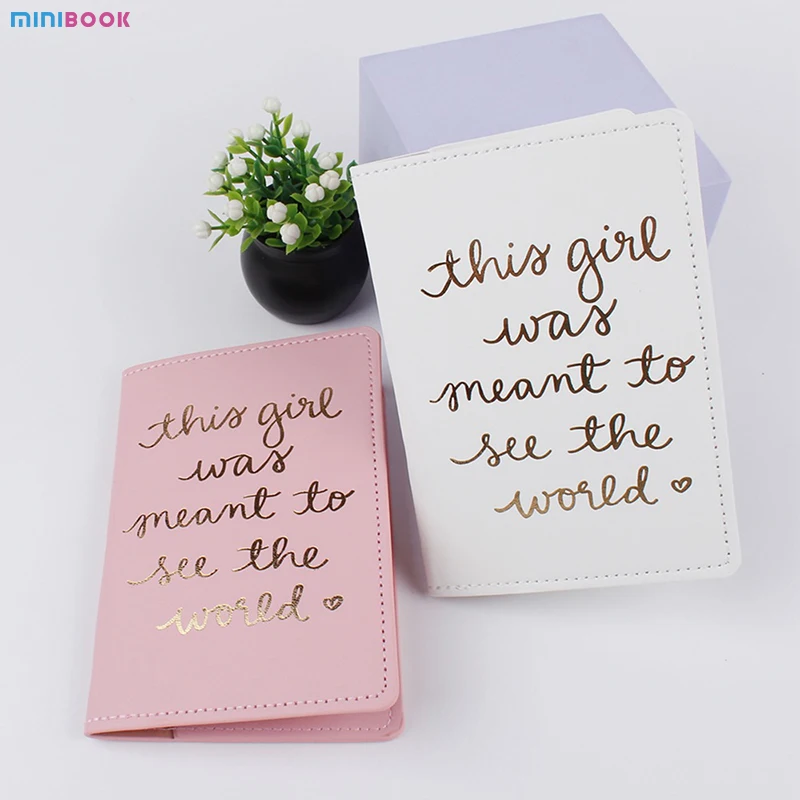 Minibook Oem Custom Brand Travel Passport Cover Holder And Luggage Tag Set In Gift Box Organizer Wallet