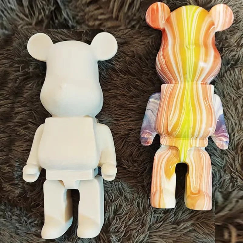 OEM custom white bear models DIY figure toy