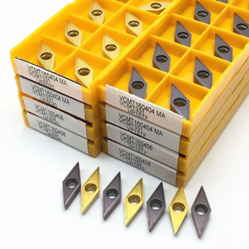 carbide insert VCMT160404 VCMT160408 MA VP15TF UE6020  cylindrical metal milling cutter VCMT lathe CNC turning tool