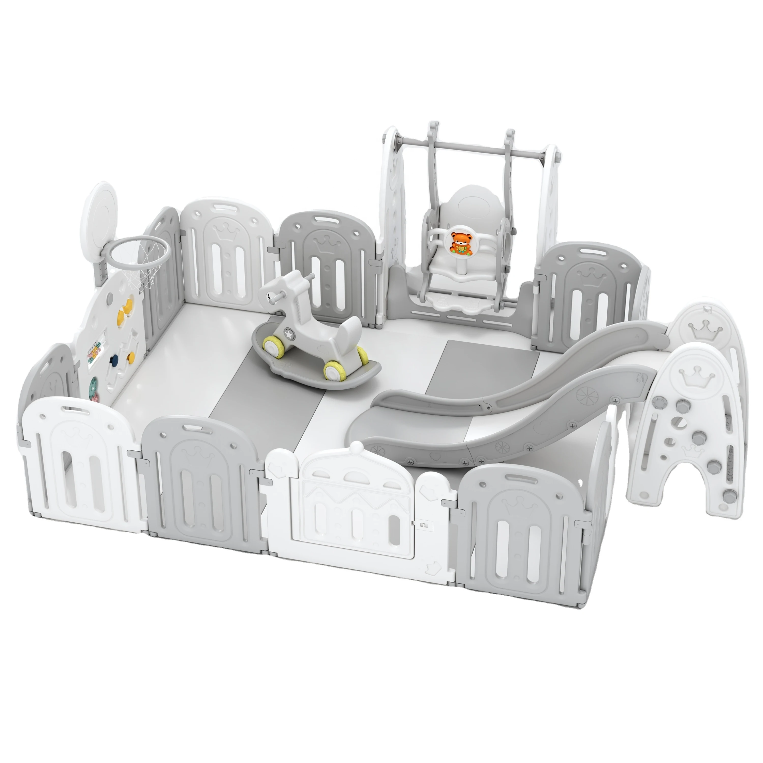 Hot sell  new design safety Kids plastic indoor play yard fence kids playpen toddler game foldable fence