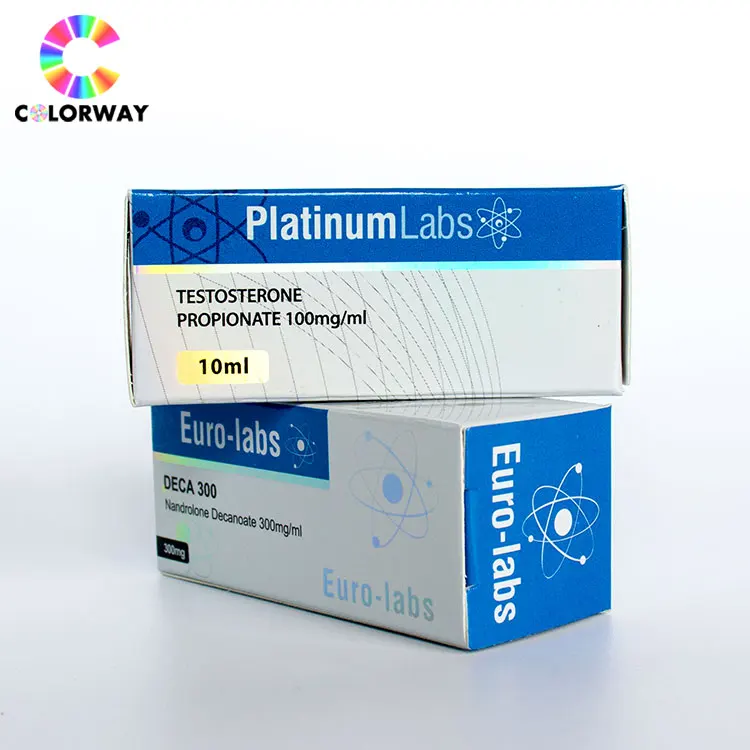 custom Printed bodybuilding Peptide hormone human growth pharma 2ml 10ml box private label pharmaceutical bottle box