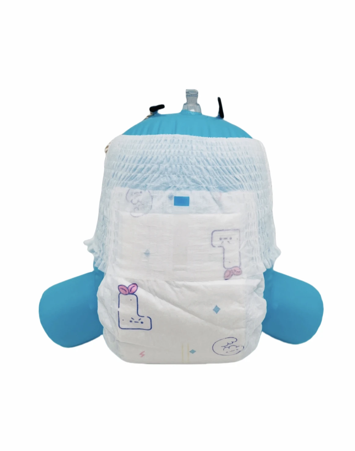 A grade couche bebe baby pull-up training pants with colored packing bags baby pants nappies factory cost free samples