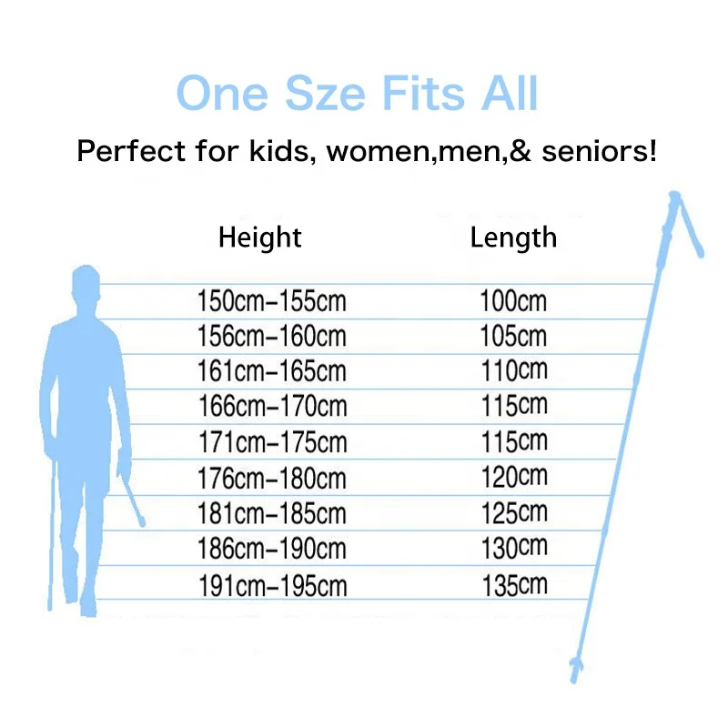 2022 Duralumin 7075 Walking Stick Alloy Trekking Pole Aluminum Hiking Sticks for Outdoors