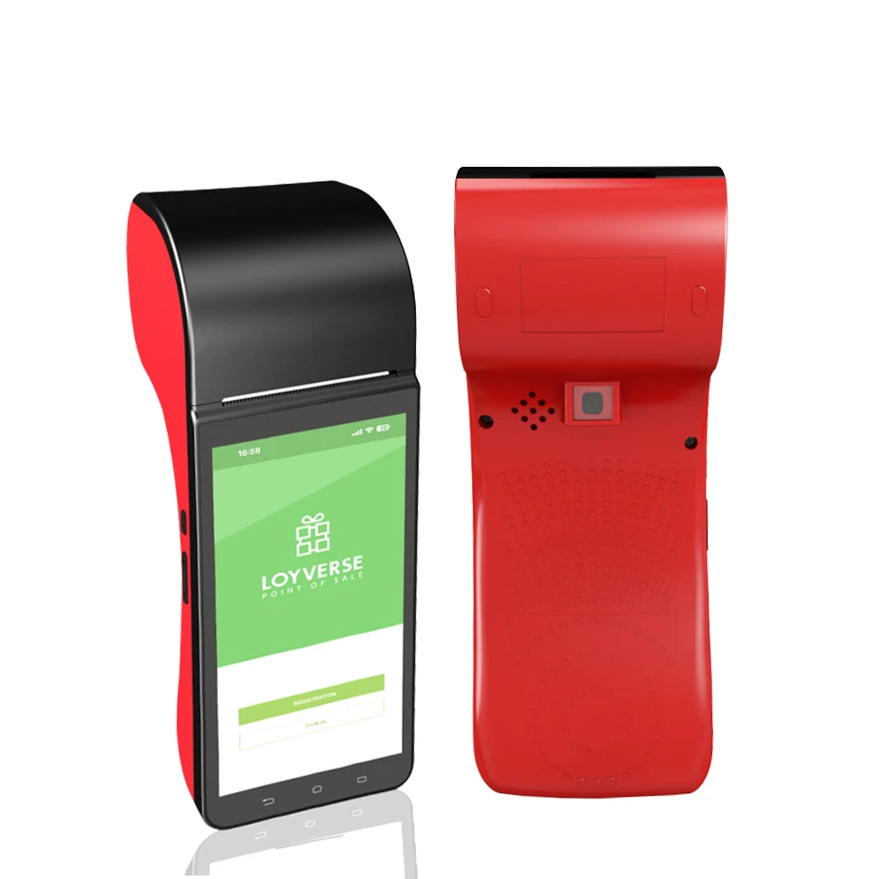 5 дюймов Pos-машина 2 + 32g 4-ядерный 1 Гц портативная Android Pos 4g Портативная розничная система программного обеспечения