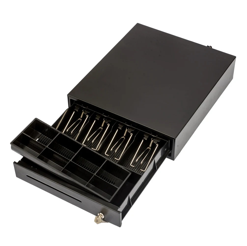 Economical money safe lock drawer metal pos cash box for sale with RJ11 Interface