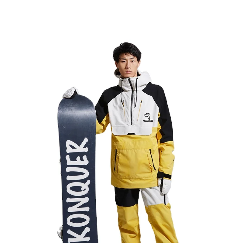 OEM/OEM Multicolor Pullover Technical Goose Down Jacket Ski Wear Snow Suit Snowboard Jacket