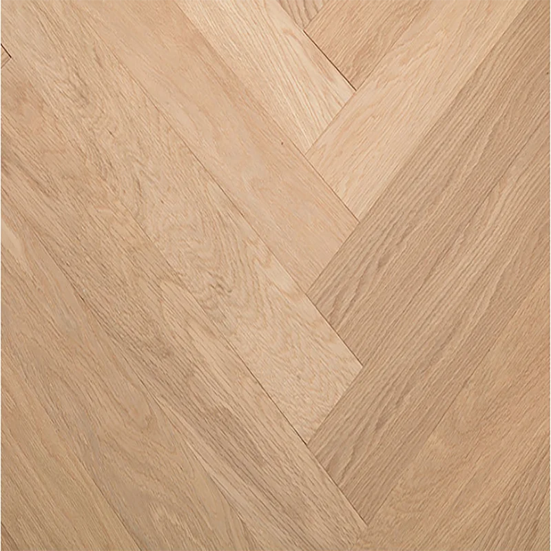 Solid wood oak herringbone parquet hardwood timber flooring