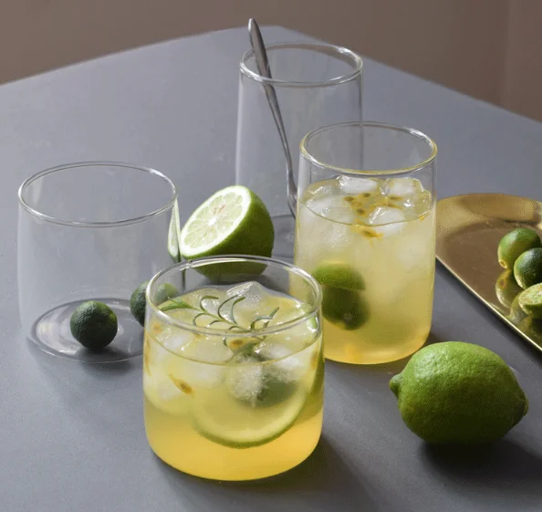 300ml Logo Customized High Borosilicate Glass Cup/ Transparent Single-layer Household Glass Water Cup