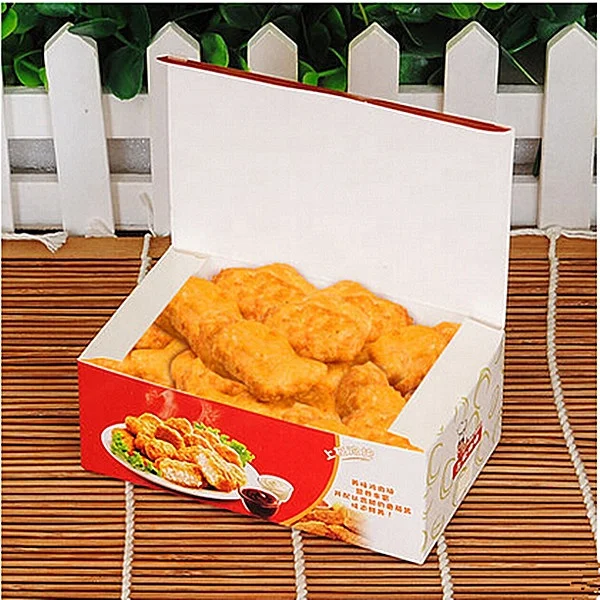 Chicken nugget box for food packaging LFGB certificate and OEM service