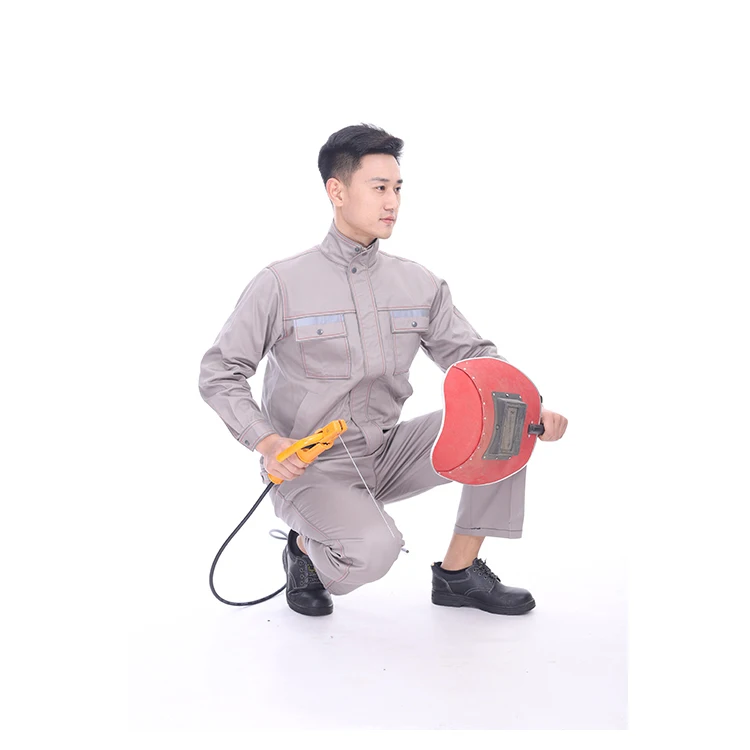 Wholesale fire resistance flame retardant clothing industrial safety clothing 100% cotton fabric