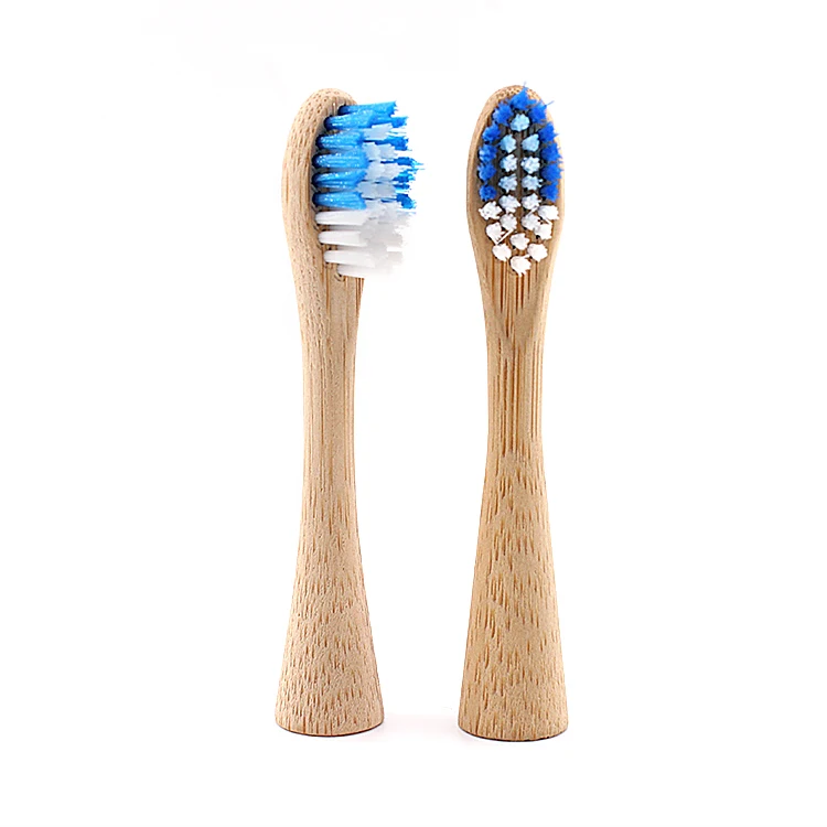 Manufacturer Supply Bamboo Electronic Heads Bamboo Brush Heads Compatible for Philips Sonicare Electric Toothbrush