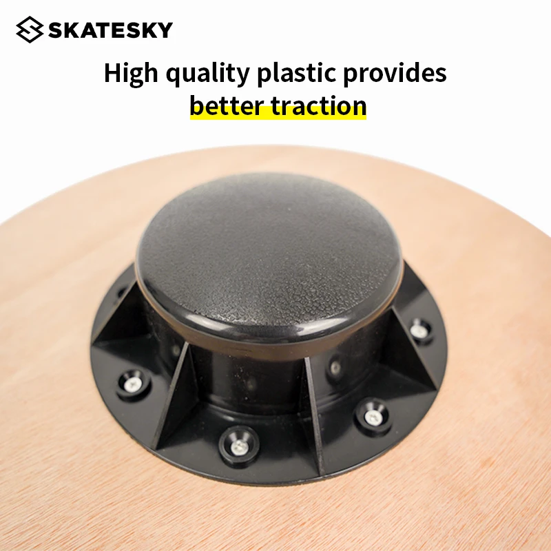 Stability Trainer Durable Non-slip Surf Round Spinning Wobble Wooden Balance Board Fitness Board