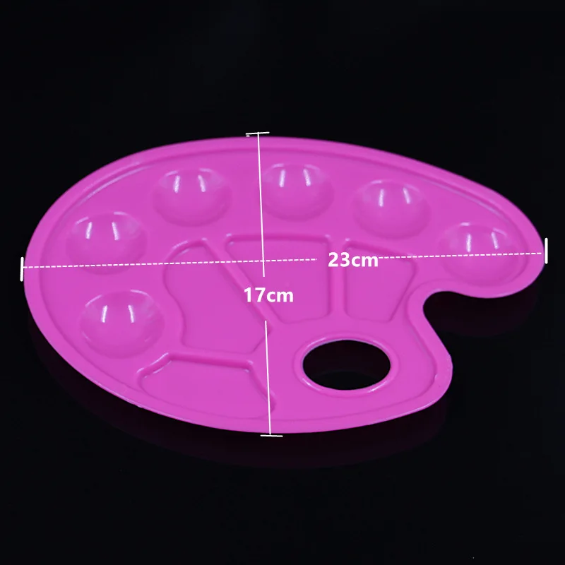 Plastic Palette Art Paint Plastic Drawing Tray Color Palette For Oil Watercolour White Painting Pallet