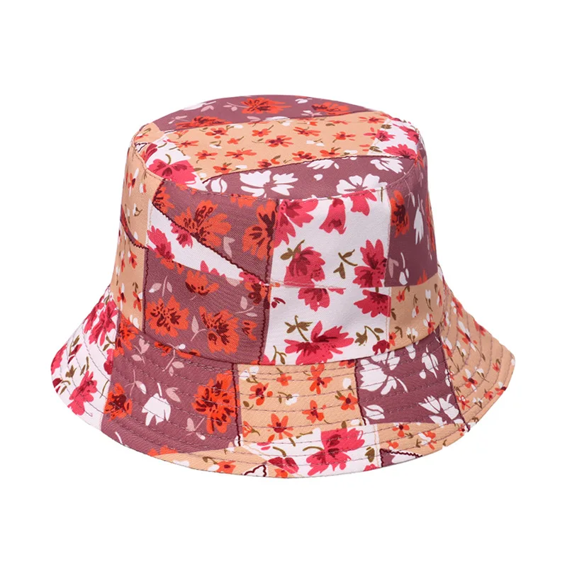 2023 New Fashion Tie Dye Bucket Hats Reversible Bucket Cap Cow Print Foldable Outdoor Sun Hat Fisherman Caps