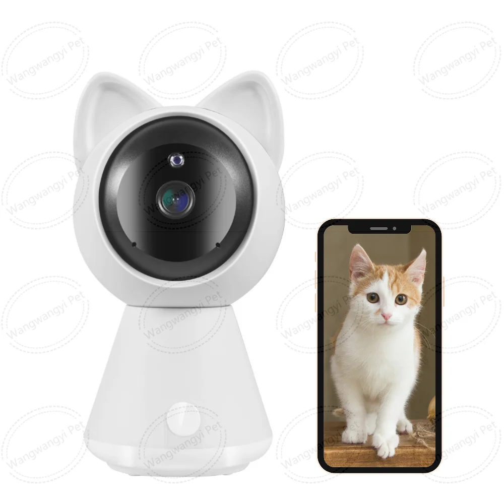 1080P Security Indoor Pet Camera 360 Degree Smart Motion Tracking Cat Camera for Home
