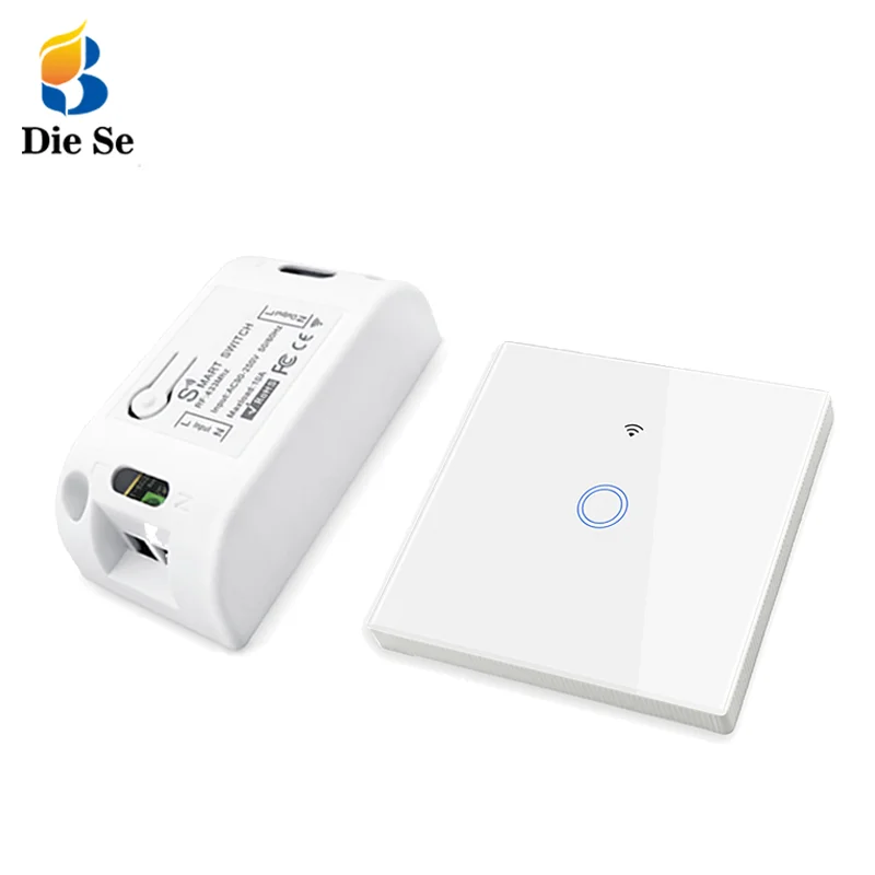 Directly manufacturer  smart home system 1/2/3 gang electrical wireless control touch remote switch for LED