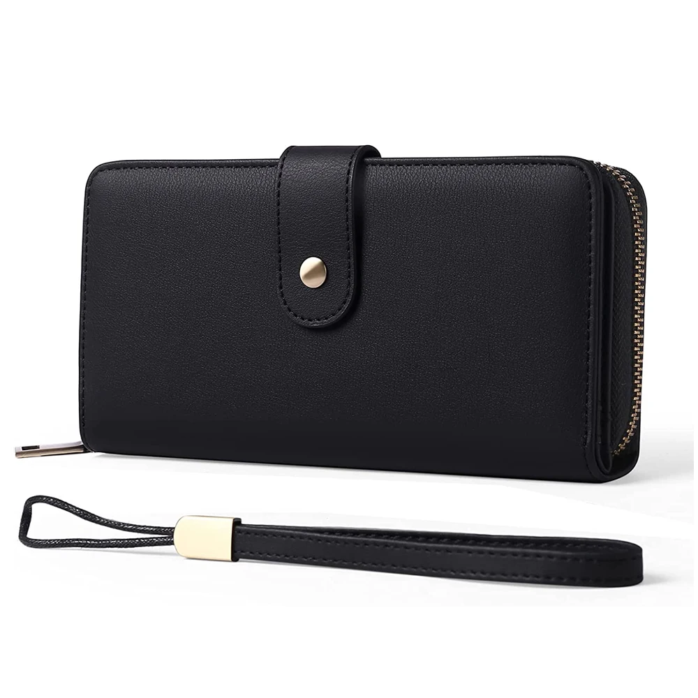 Роскошный персонализированный женский длинный кошелек ручной работы из натуральной кожи, тонкий кошелек, вместительный кошелек для карт, кошелек на молнии