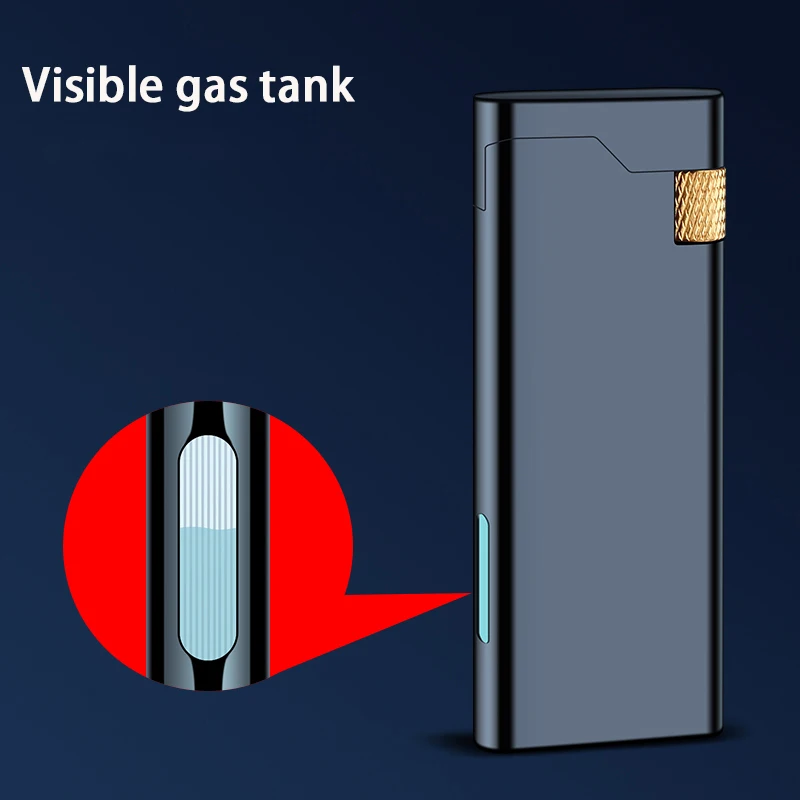 DEBANG Original Flame Lighter Flint Slim Body Exquisite and portable Refillable cigarette lighter with gift box
