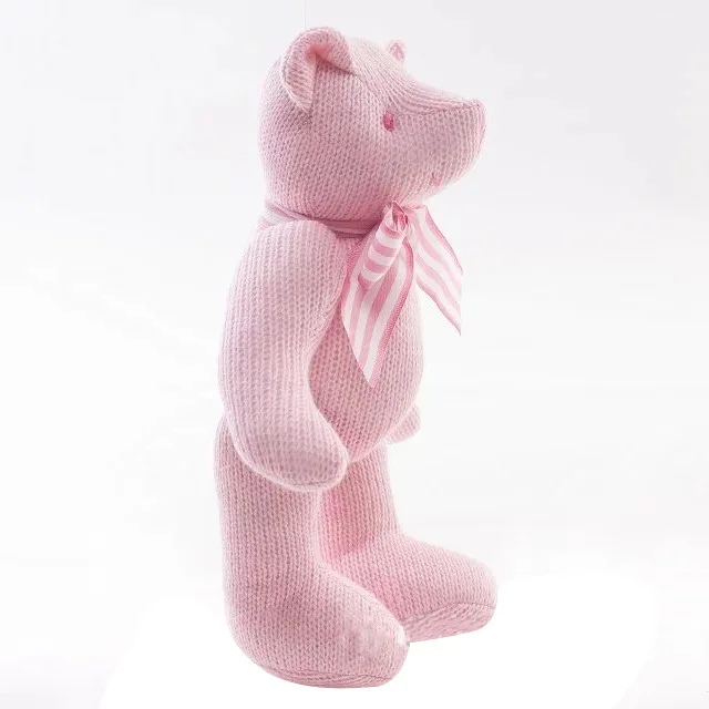 Wholesale Crochet Knit Teddy Bear Stuffed Toys Crochet Brown Bear Hand Knitted Amigurumi Teddy Bear Doll Toy