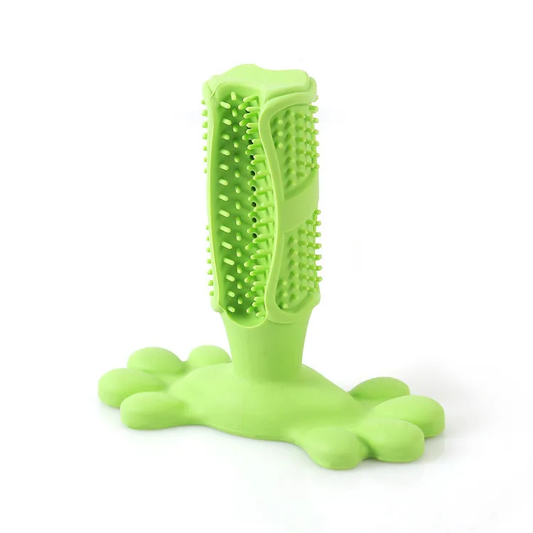 Natural Silicone Pet Dogs Toothbrush Brush Tool Cleaning Toy Dog Tooth Brush Stick For Dog