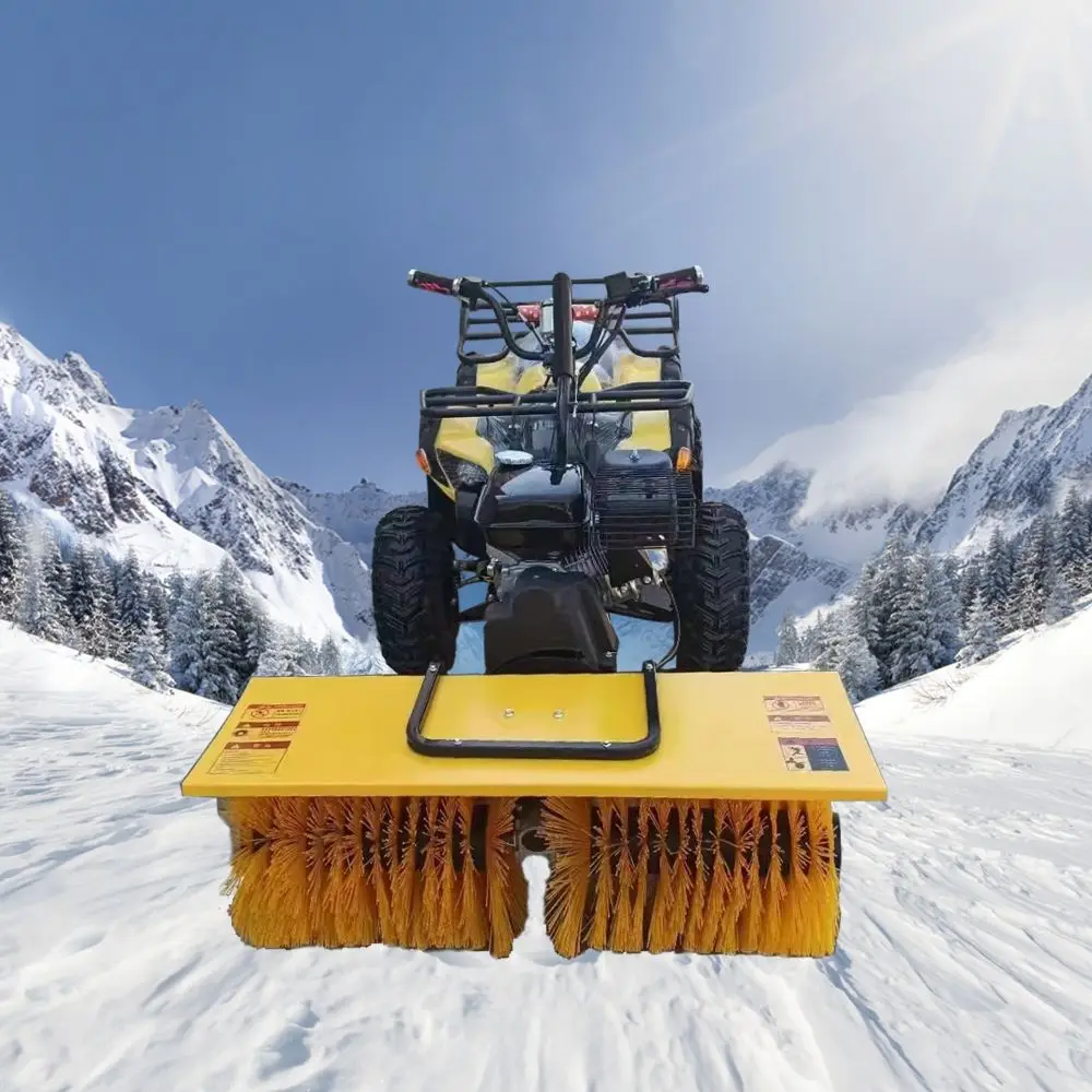 Latest Style Four-Wheel ATV Snowplow Vehicle with Electric Start Core Gear and Engine Components Snow Shovel Accessory