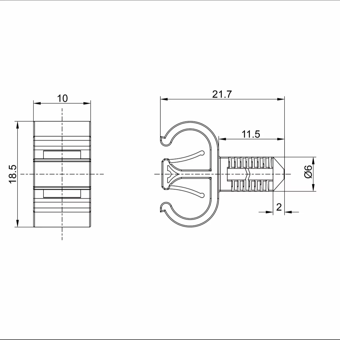 Ready to Ship Plastic Rivet Fastener Car Bumper Push Clip Xmas Tree Clips