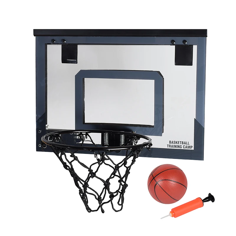 over the door home office mini LED basketball hoop with electronic scoreboard for kids adults