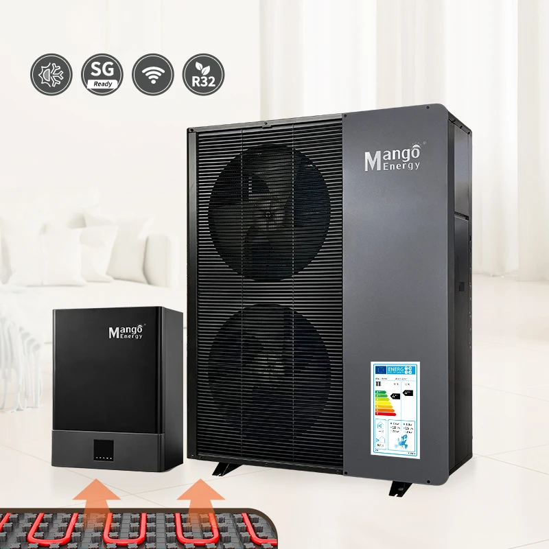 Новый энергетический тепловой насос A +++ производство энергии манго R32 30 кВт разделенного типа воздух-вода Европейский Инвертор постоянного тока EVI