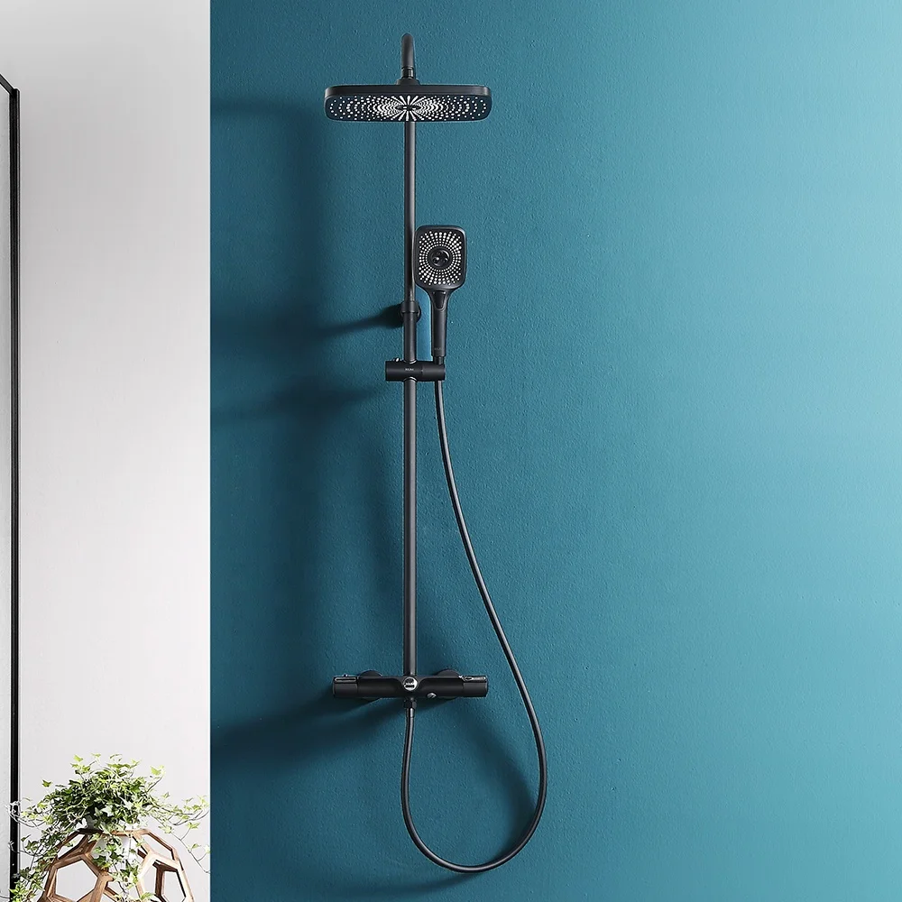 Modern Popular High quality Manufacture 3-function constant temperature filtering shower mixer with hand shower