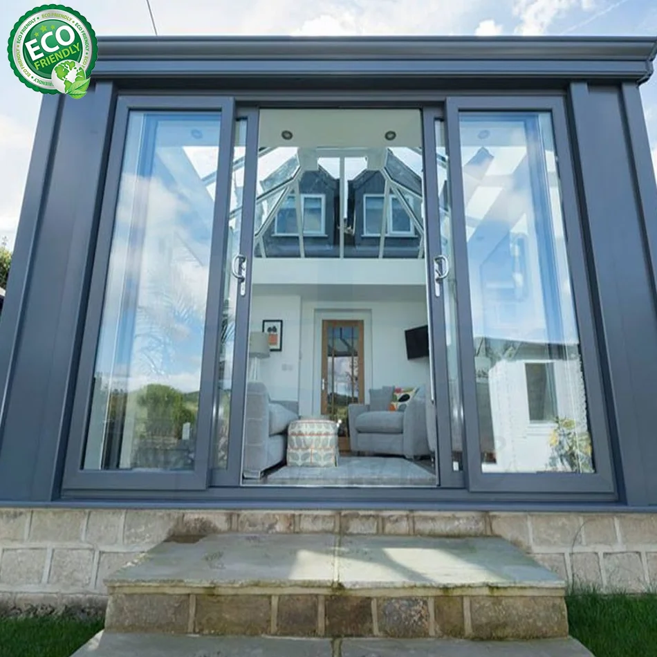 Luxury Conservatory Laminated Glass Prefab House Sunroom Garden Verand
