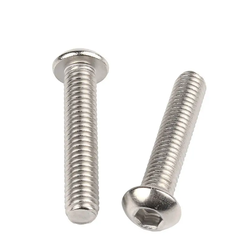 ISO7380 iso 7380 Stainless steel round m2 m2.5 countersunk hex head screw hexagon socket flat head bolts
