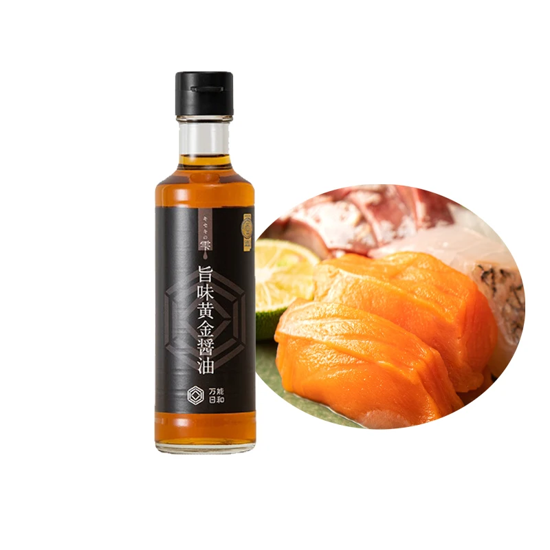 Japanese golden colored noodle soy sauce with authentic flavor