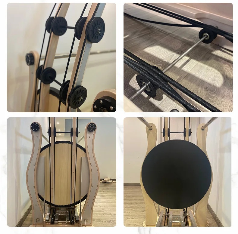 Pilates Reformer Equipment White Maple Jump Stretch Board Yoga Big Machine Zen Soft Second Generation Reformer Pilates Machine