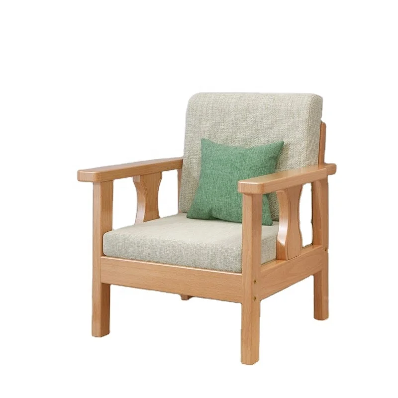 hot-sale cheap eco-friendly wooden sofa set for living room