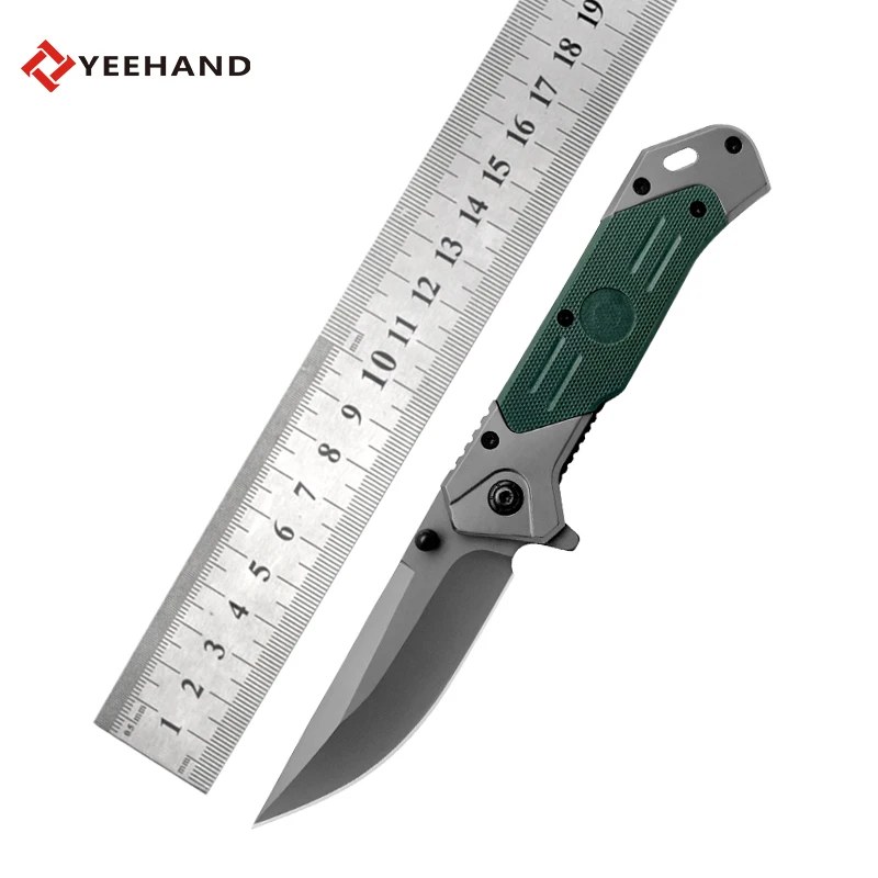 Popular 3CR13 G10 Handle folding pocket multitool knife