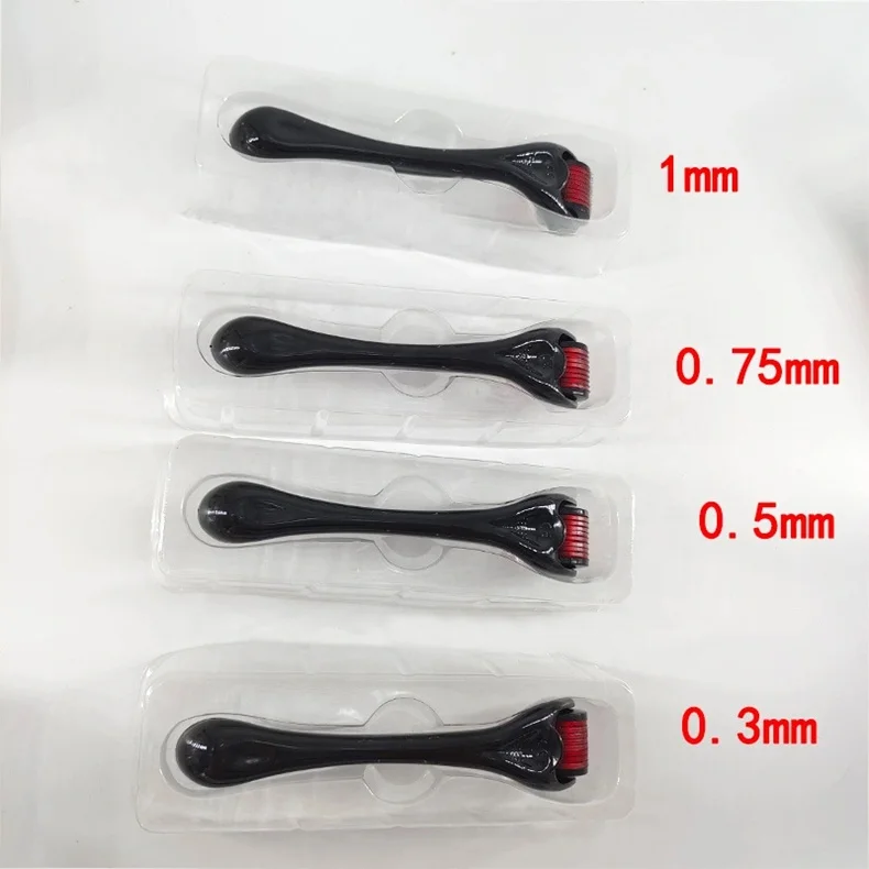 Portable 540 Micro Needles Mesotherapy Derma Roller Customize Logo Beauty Skin Face Roller Body Massage Facial Roller