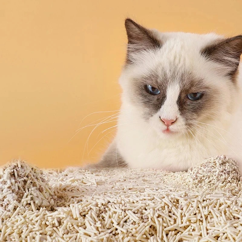 100% Natural World Tofu Cat Litter Strip Shaped Tofu Cat Litter 20L For Wholesale Tofu Cat Sand